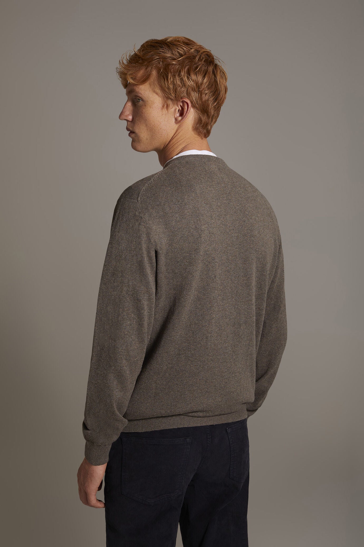 Wool blend V-neck sweater