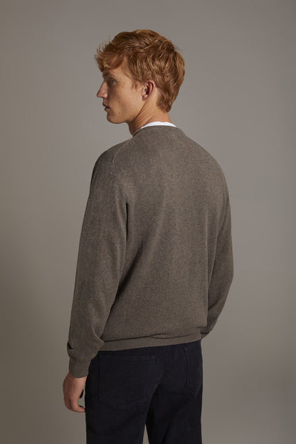 Wool blend V-neck sweater