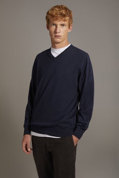 Wool blend V-neck sweater