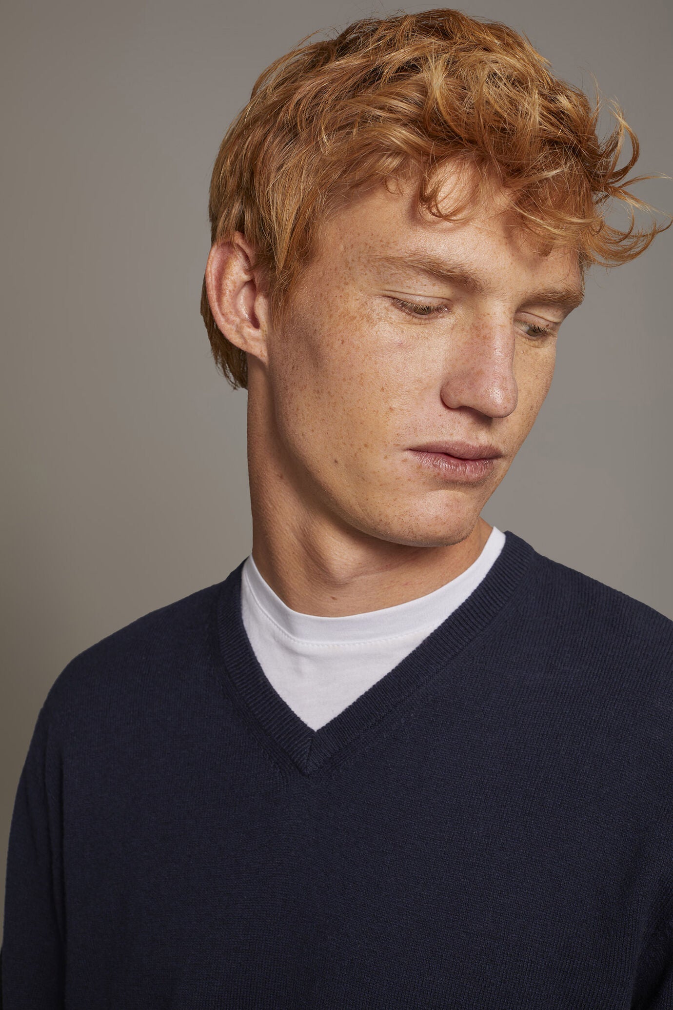 Wool blend V-neck sweater