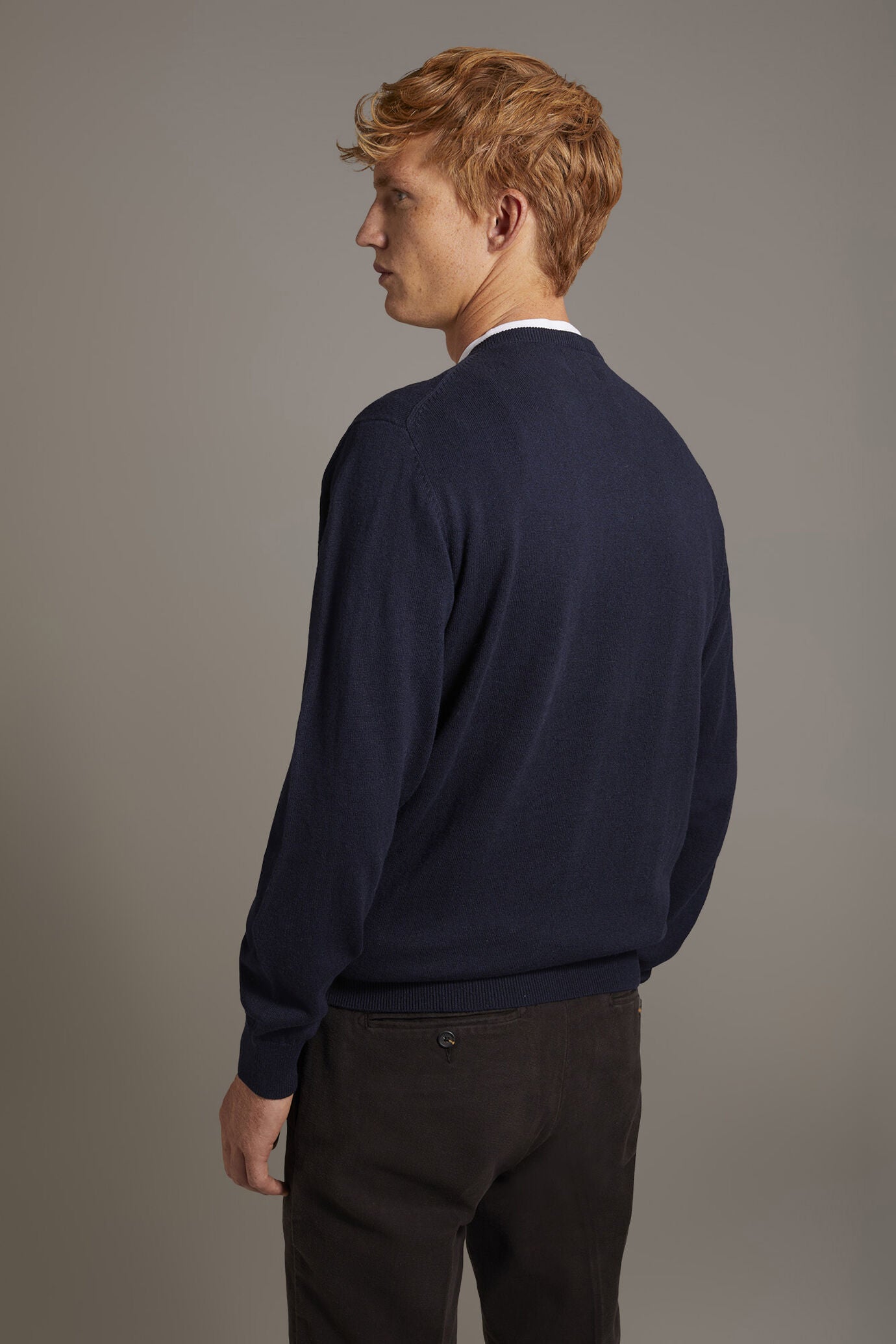 Wool blend V-neck sweater