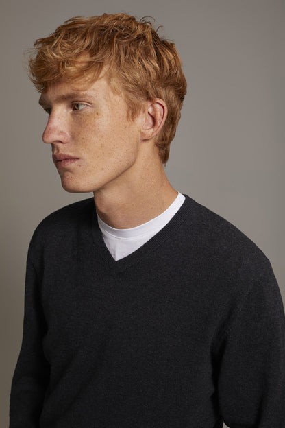 Wool blend V-neck sweater