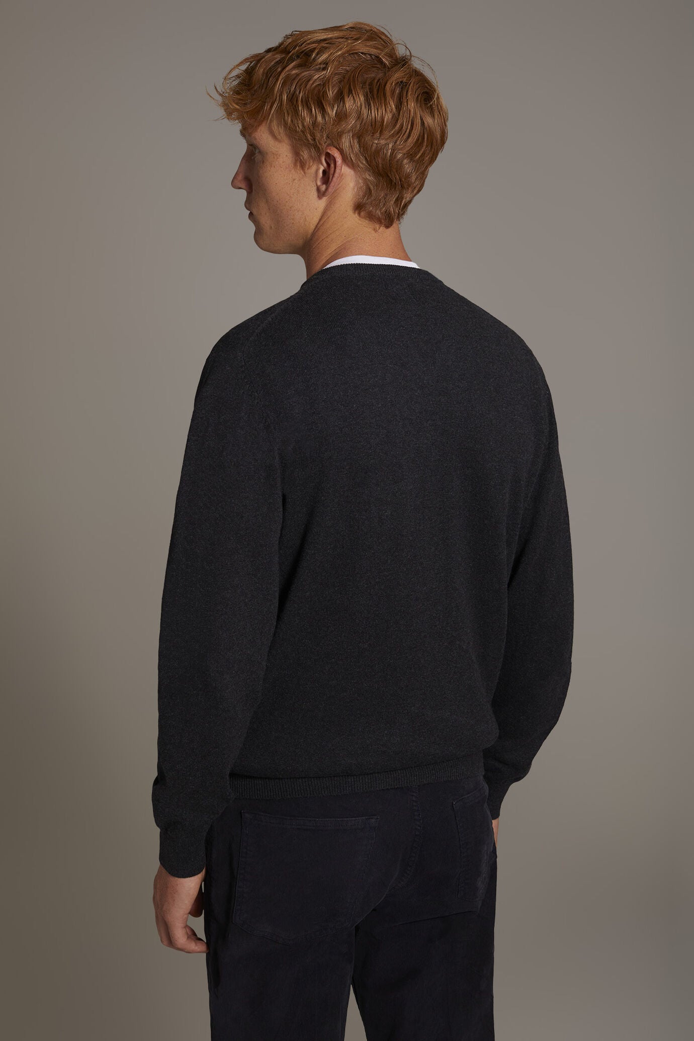 Wool blend V-neck sweater