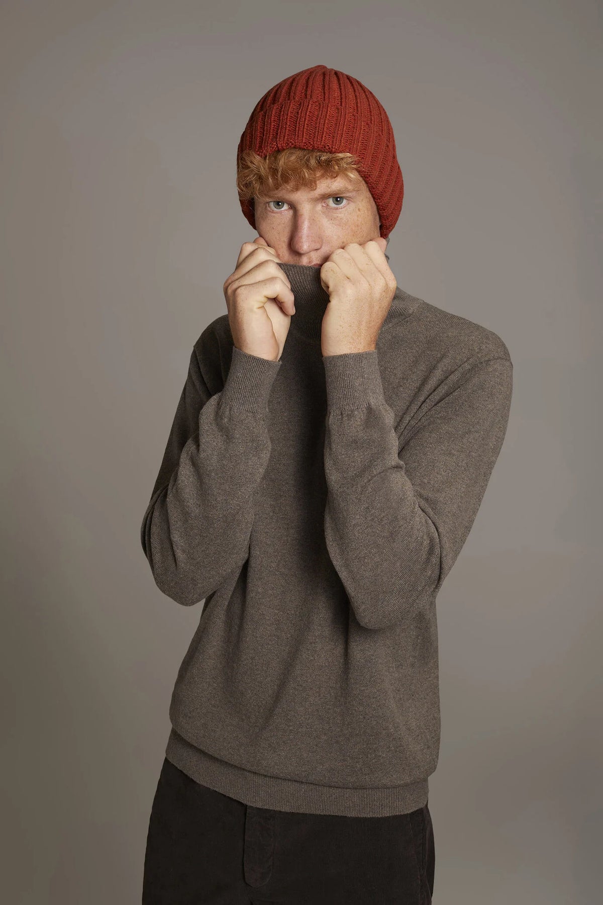 Wool blend turtleneck sweater