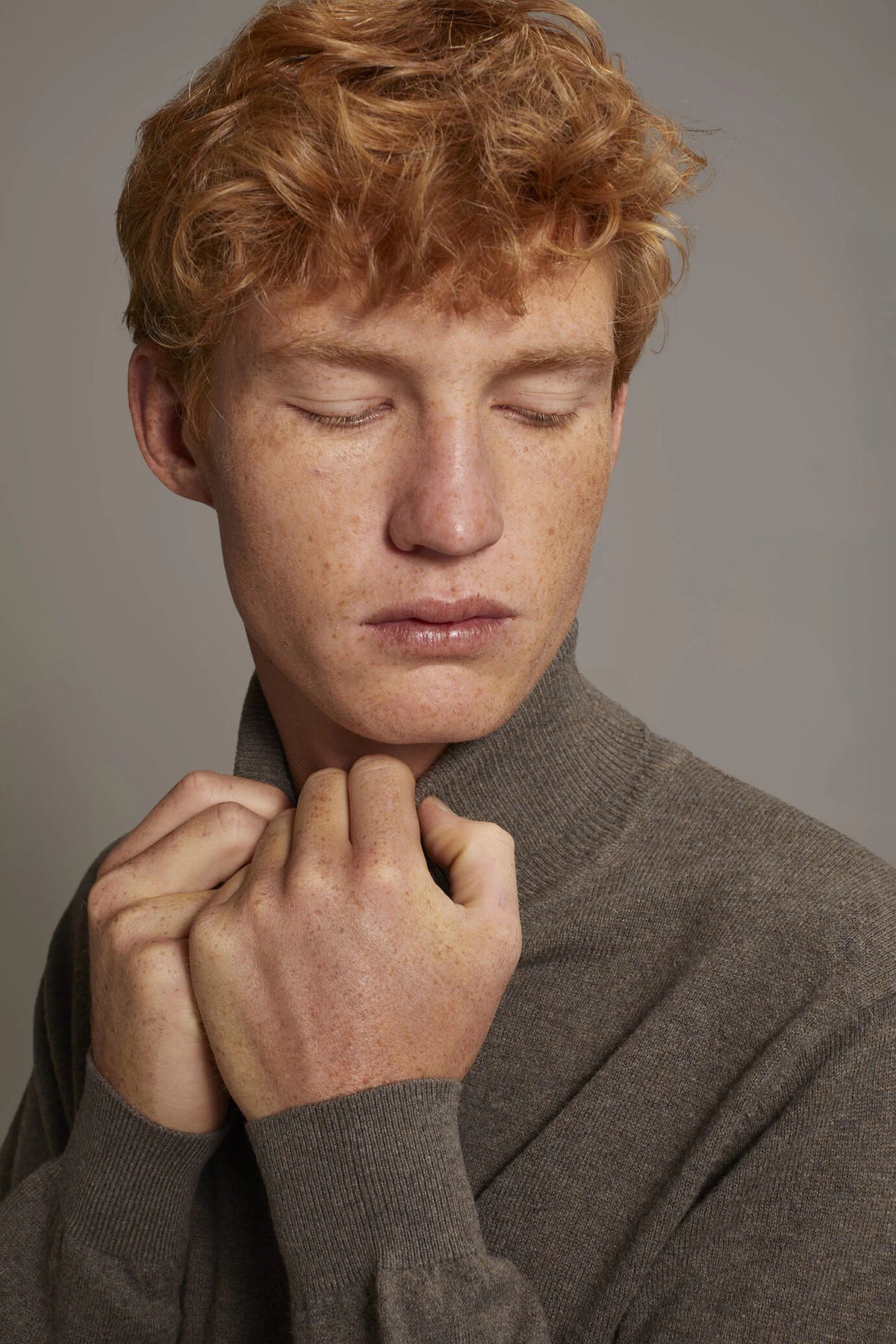 Wool blend turtleneck sweater