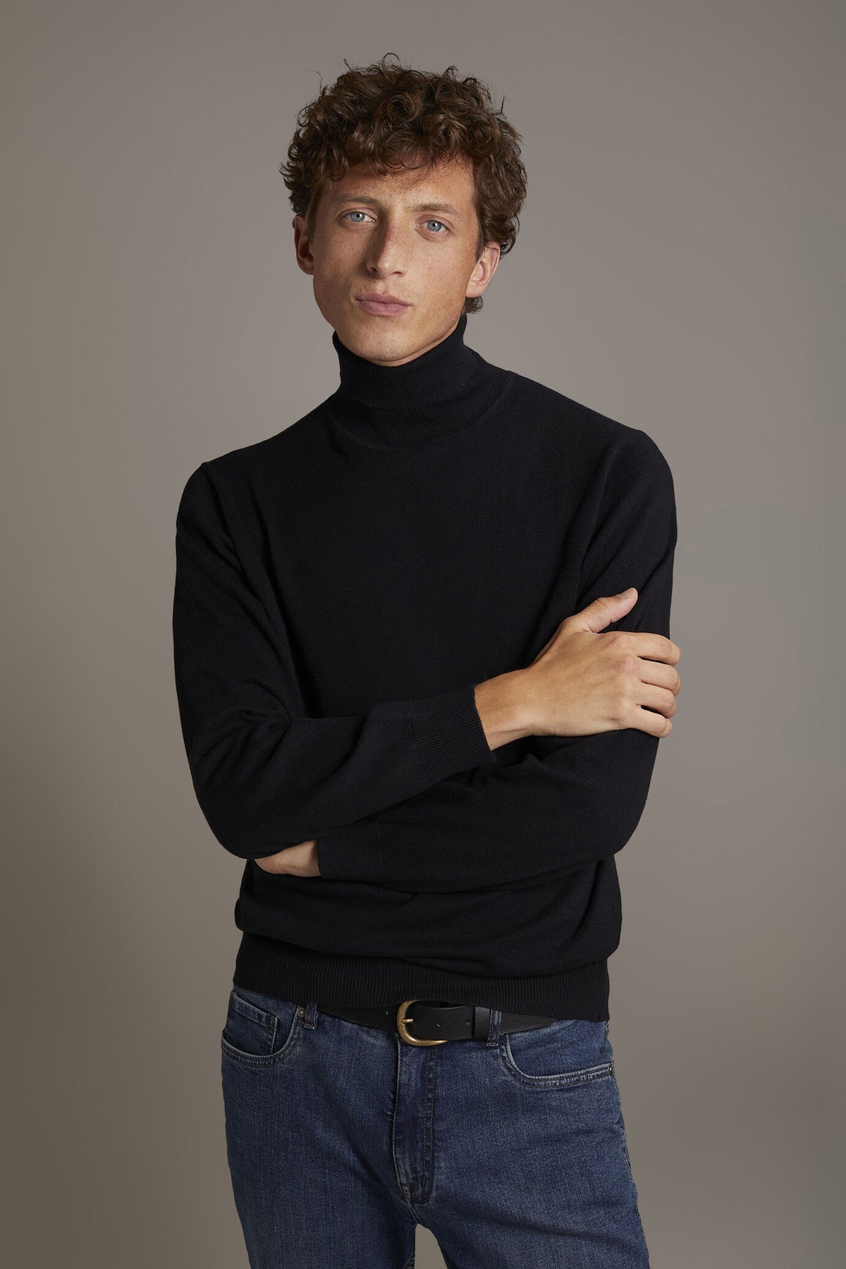 Wool blend turtleneck sweater