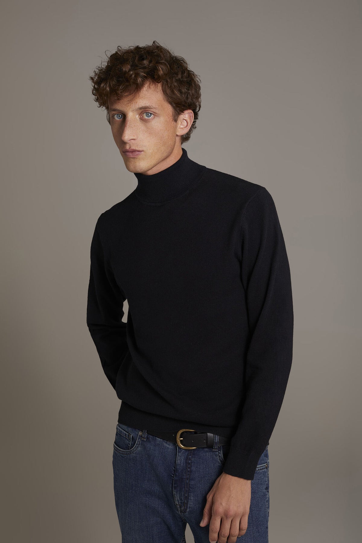 Wool blend turtleneck sweater