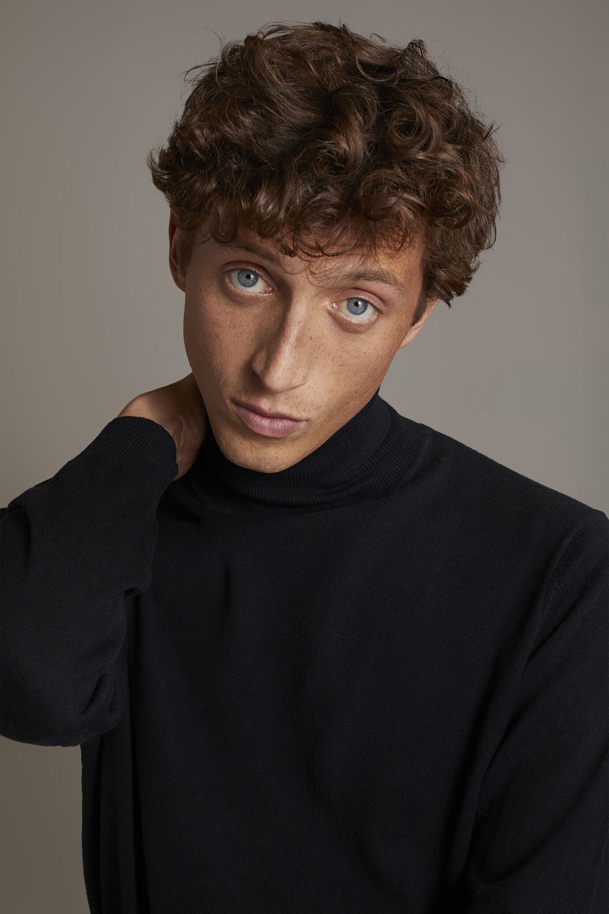 Wool blend turtleneck sweater