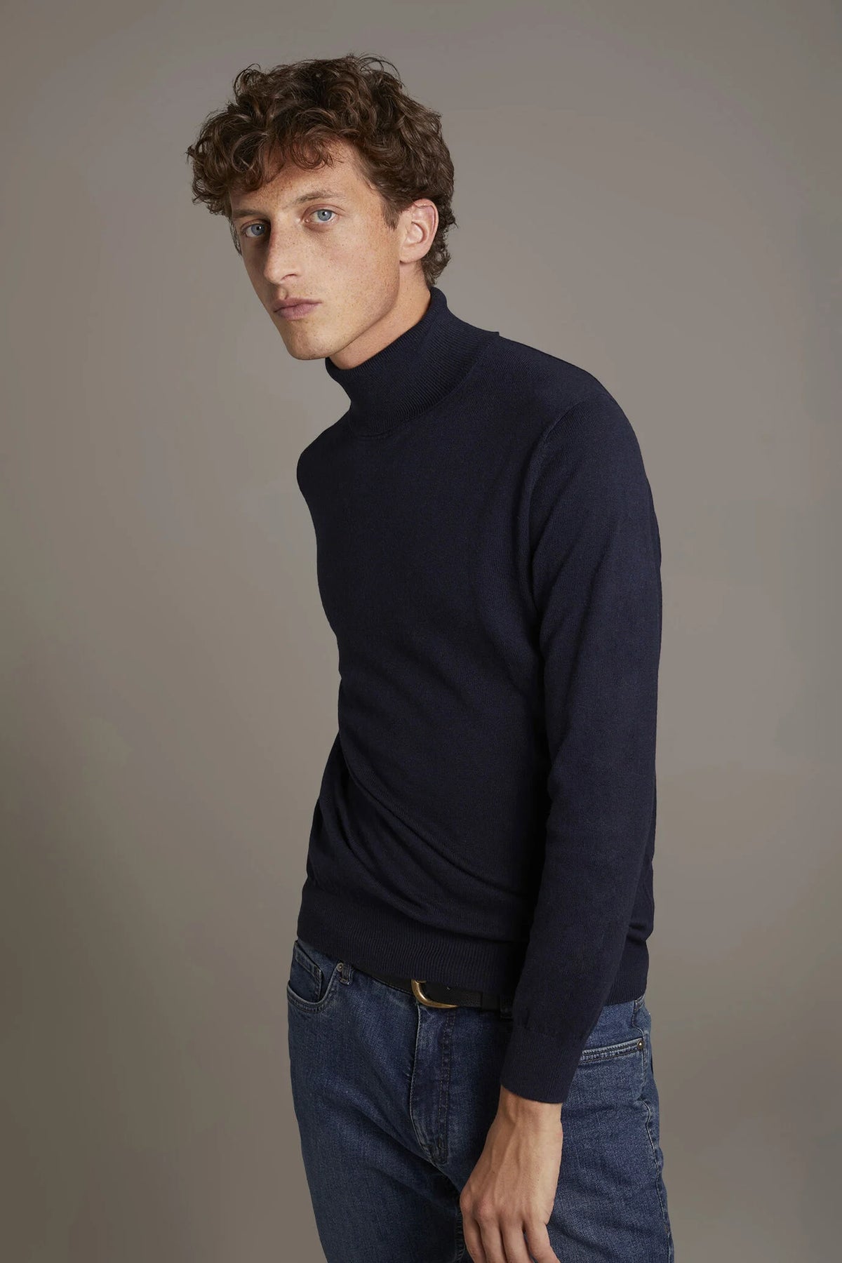 Wool blend turtleneck sweater