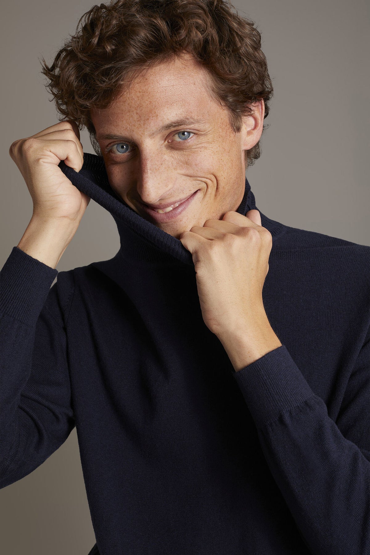 Wool blend turtleneck sweater