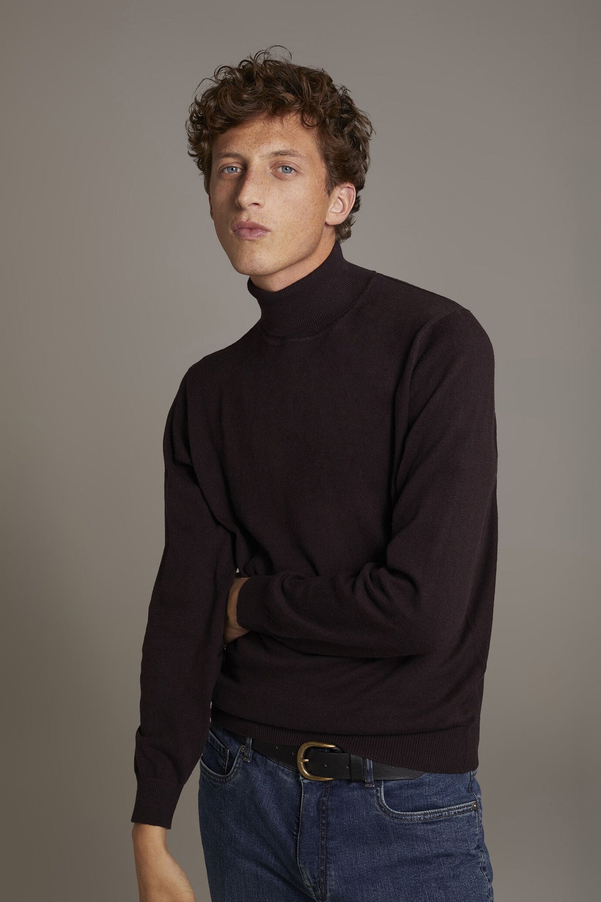 Wool blend turtleneck sweater