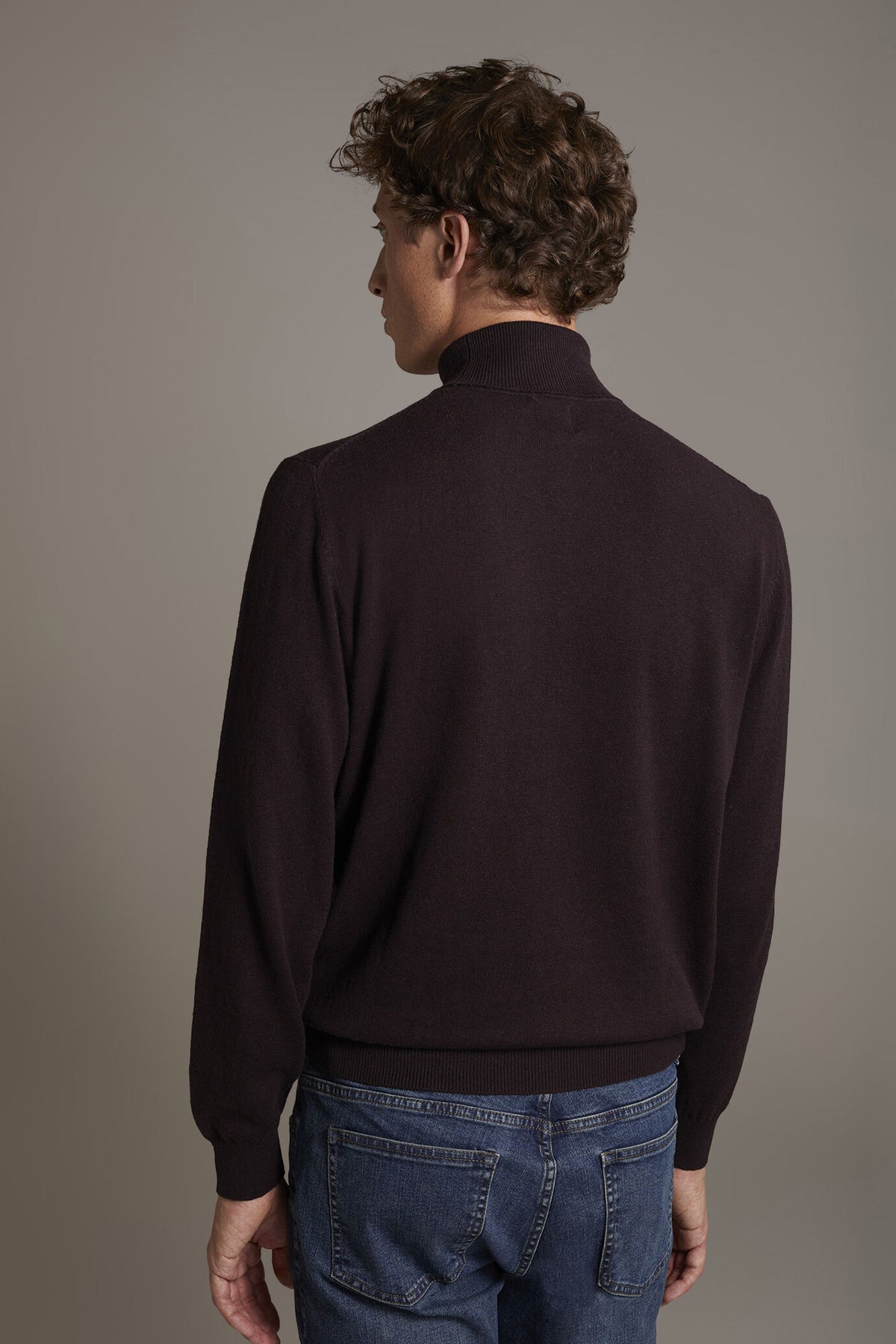 Wool blend turtleneck sweater