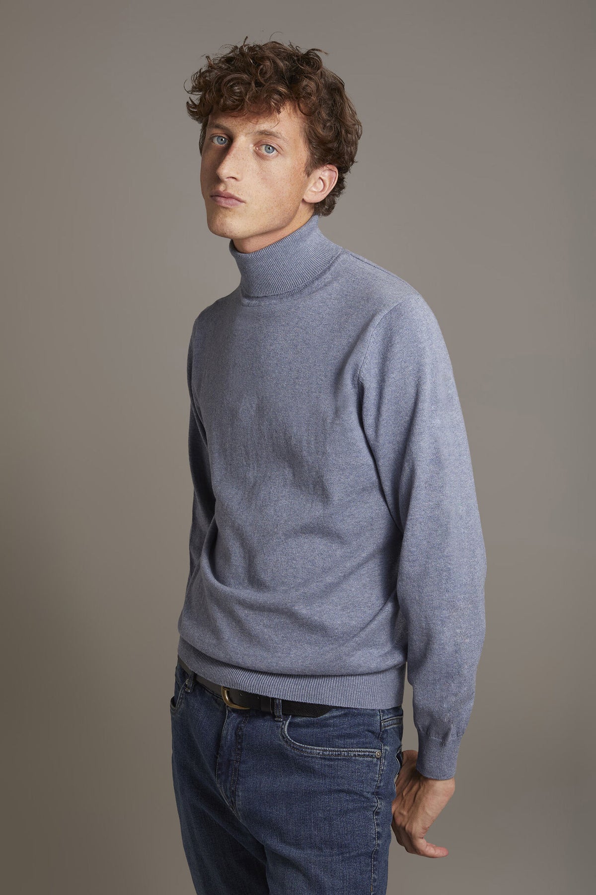 Wool blend turtleneck sweater