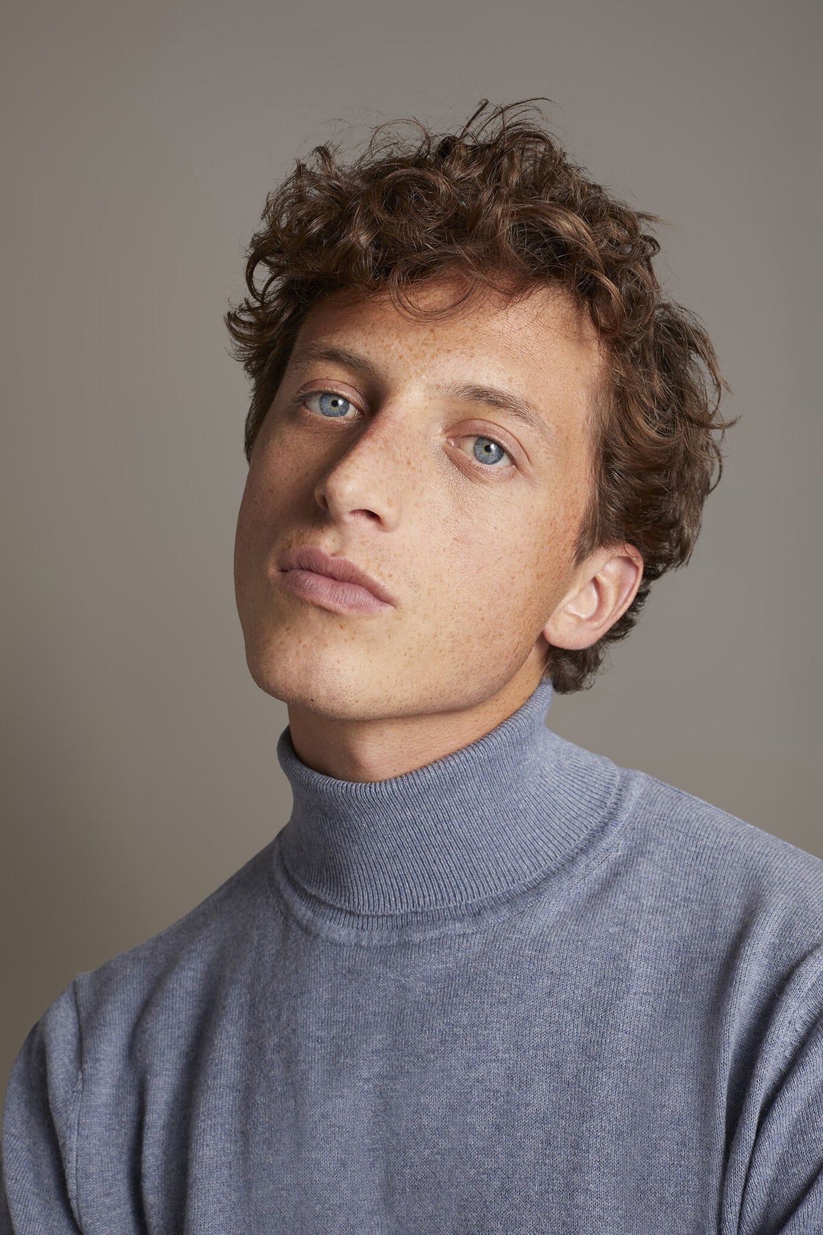 Wool blend turtleneck sweater
