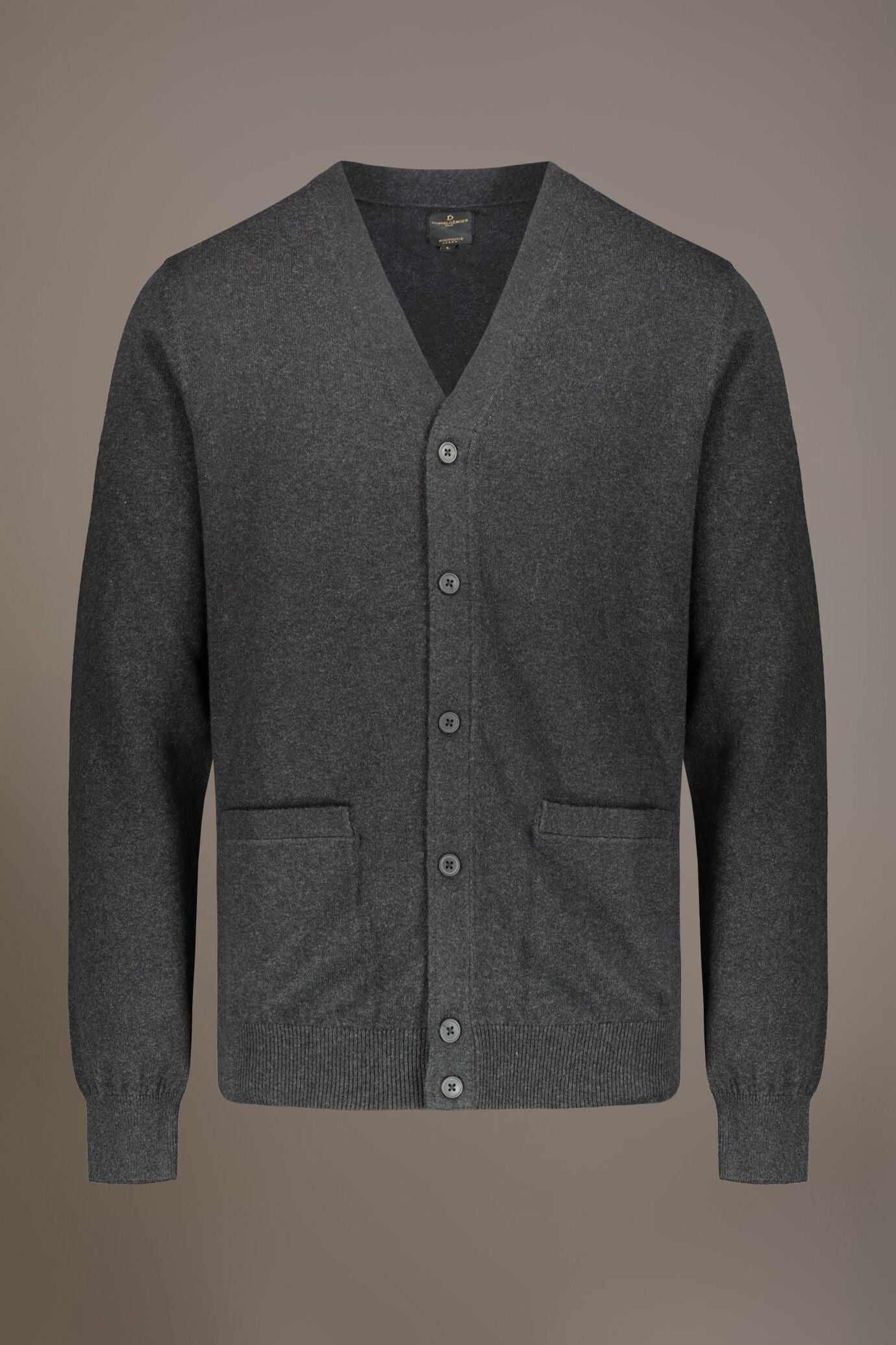 V neck wool blend cardigan