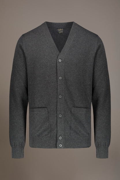 V neck wool blend cardigan