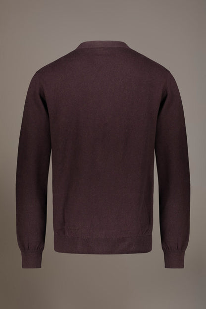 V neck wool blend cardigan