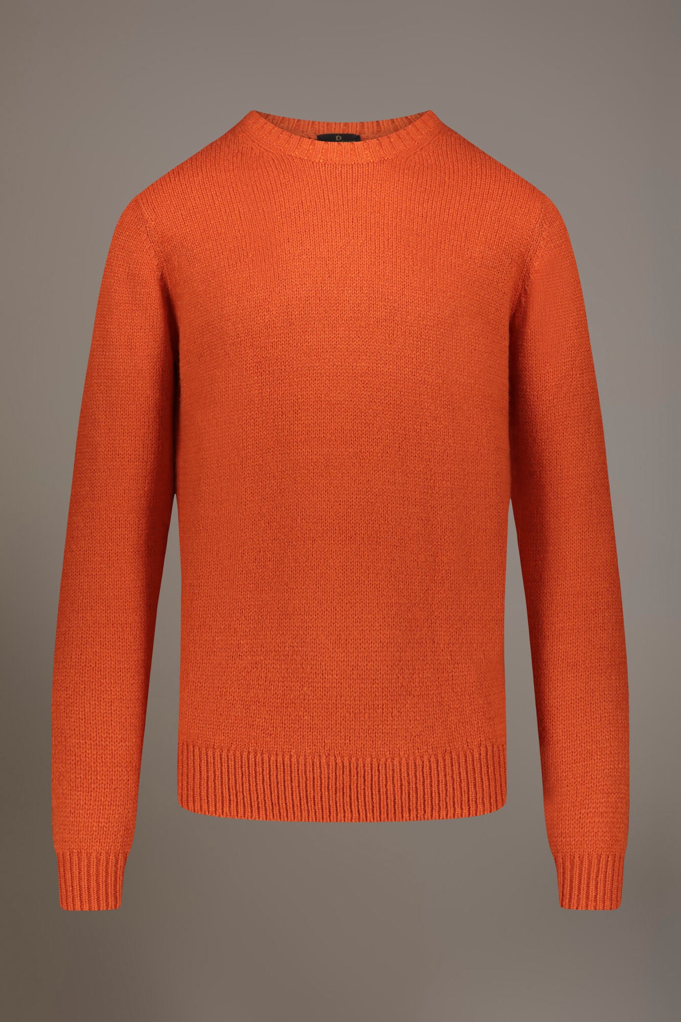 Round neck wool blend sweater