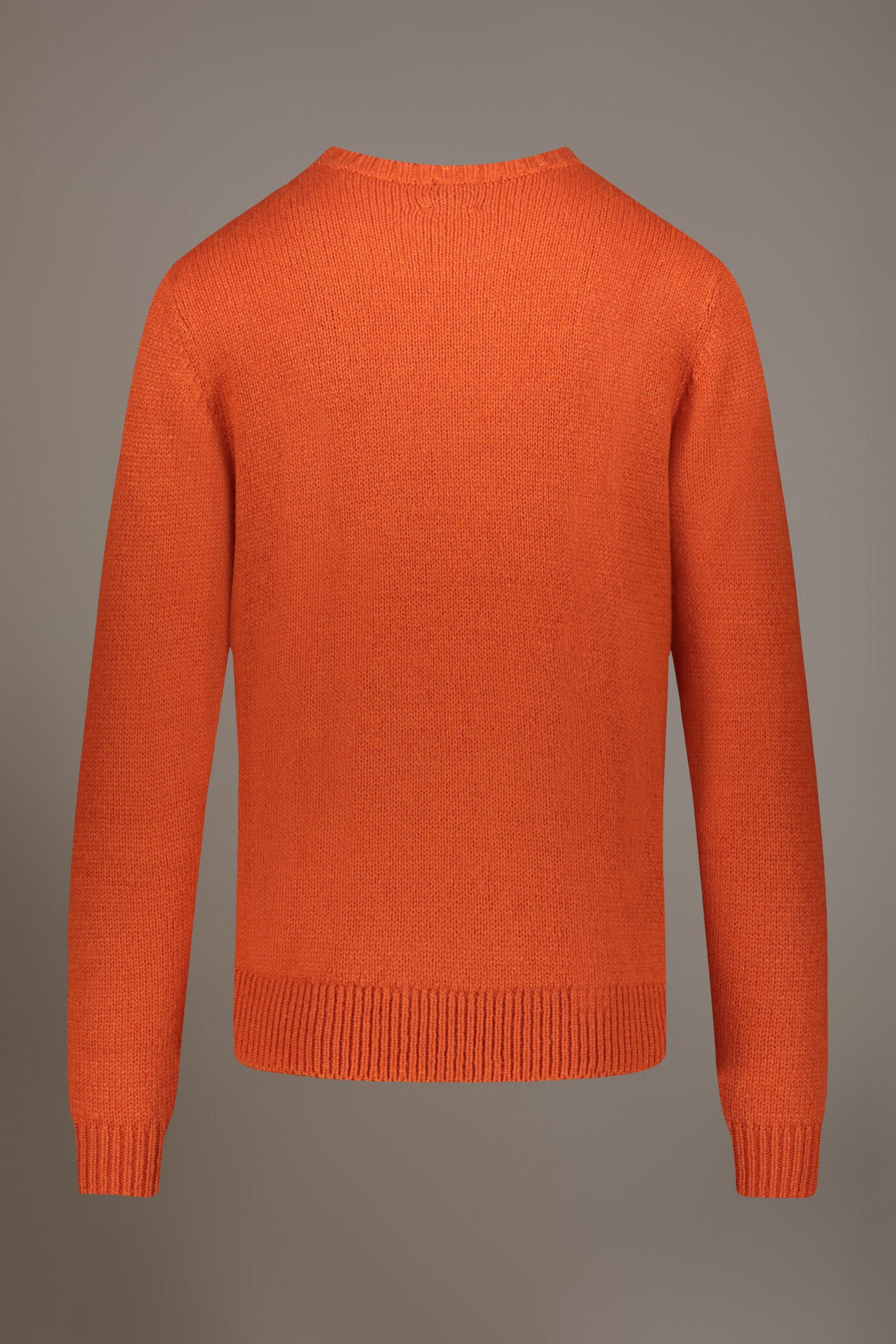Round neck wool blend sweater