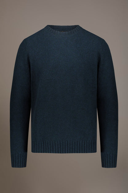 Lambswool blend round neck sweater