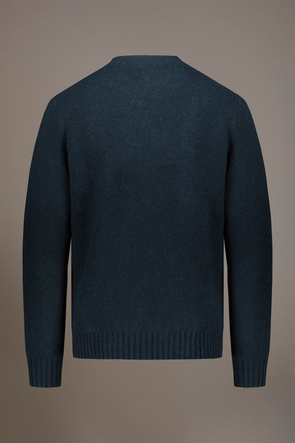Lambswool blend round neck sweater