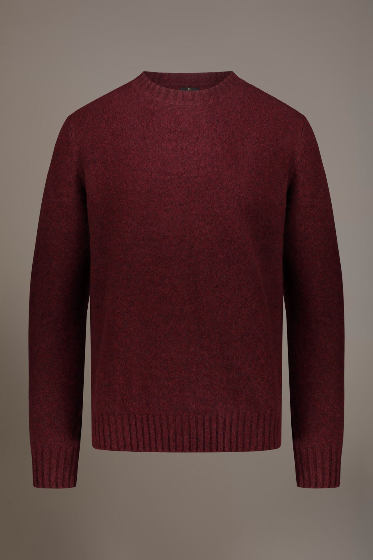 Lambswool blend round neck sweater