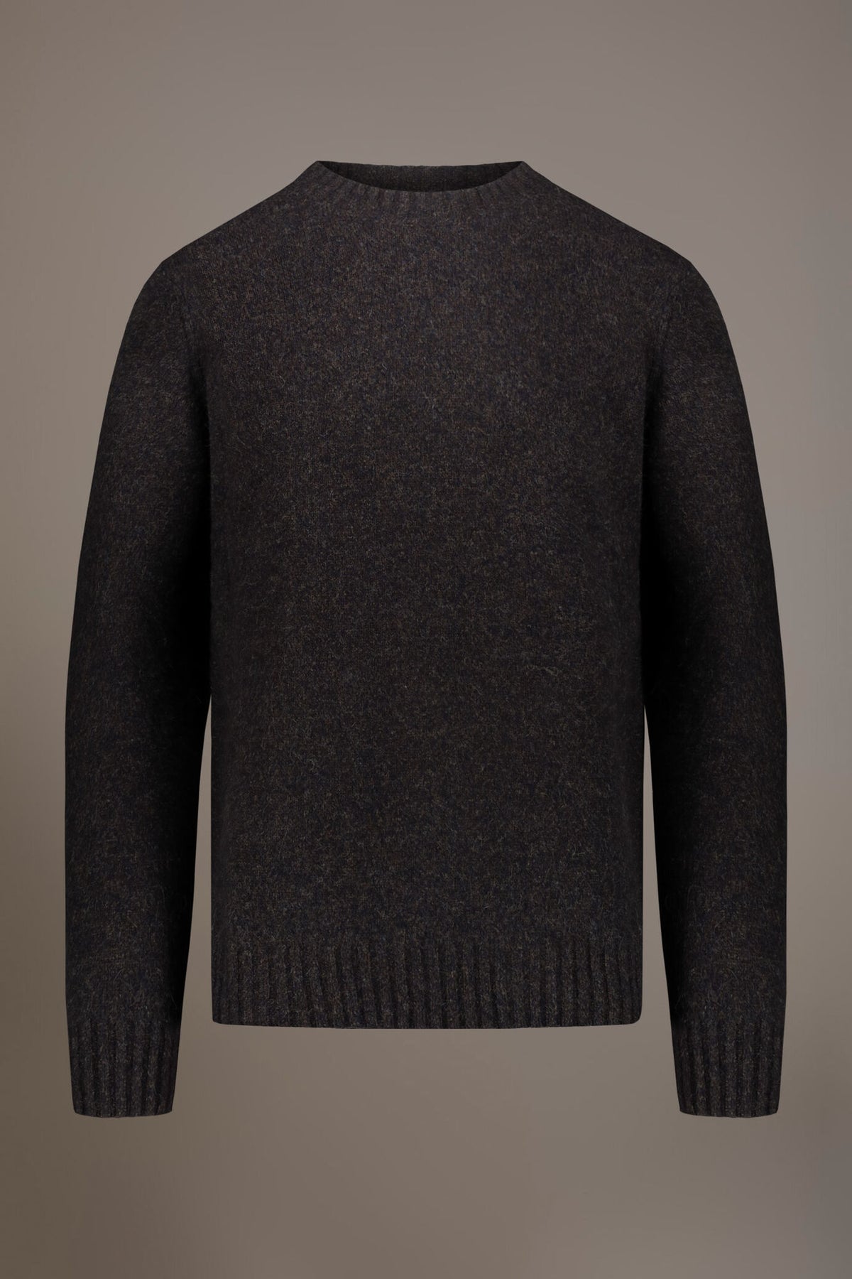 Lambswool blend round neck sweater