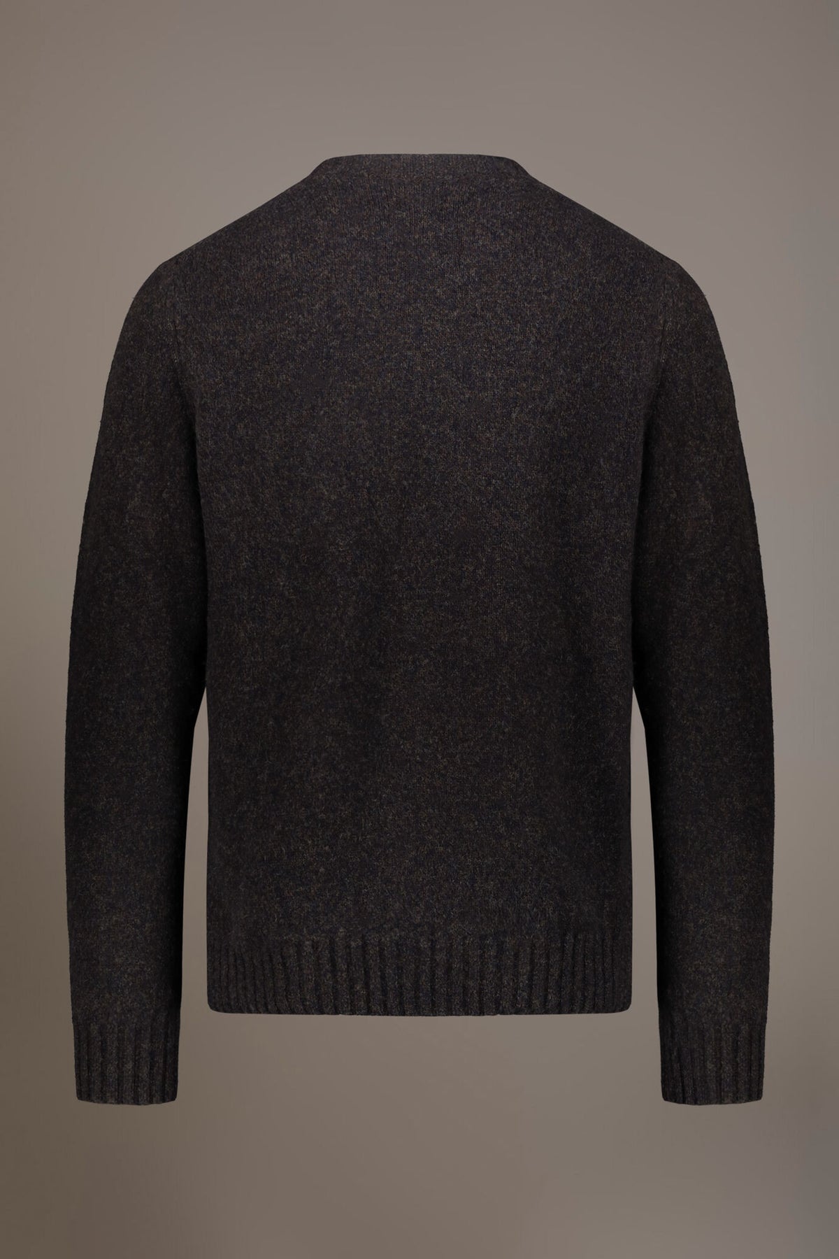 Lambswool blend round neck sweater