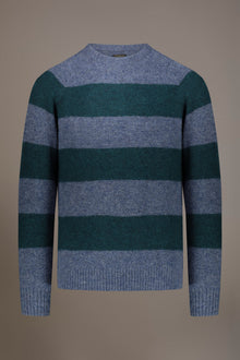 Mohair wool blend round neck sweater