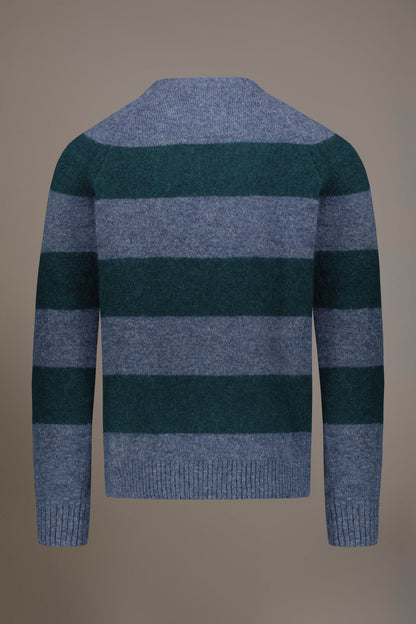 Mohair wool blend round neck sweater