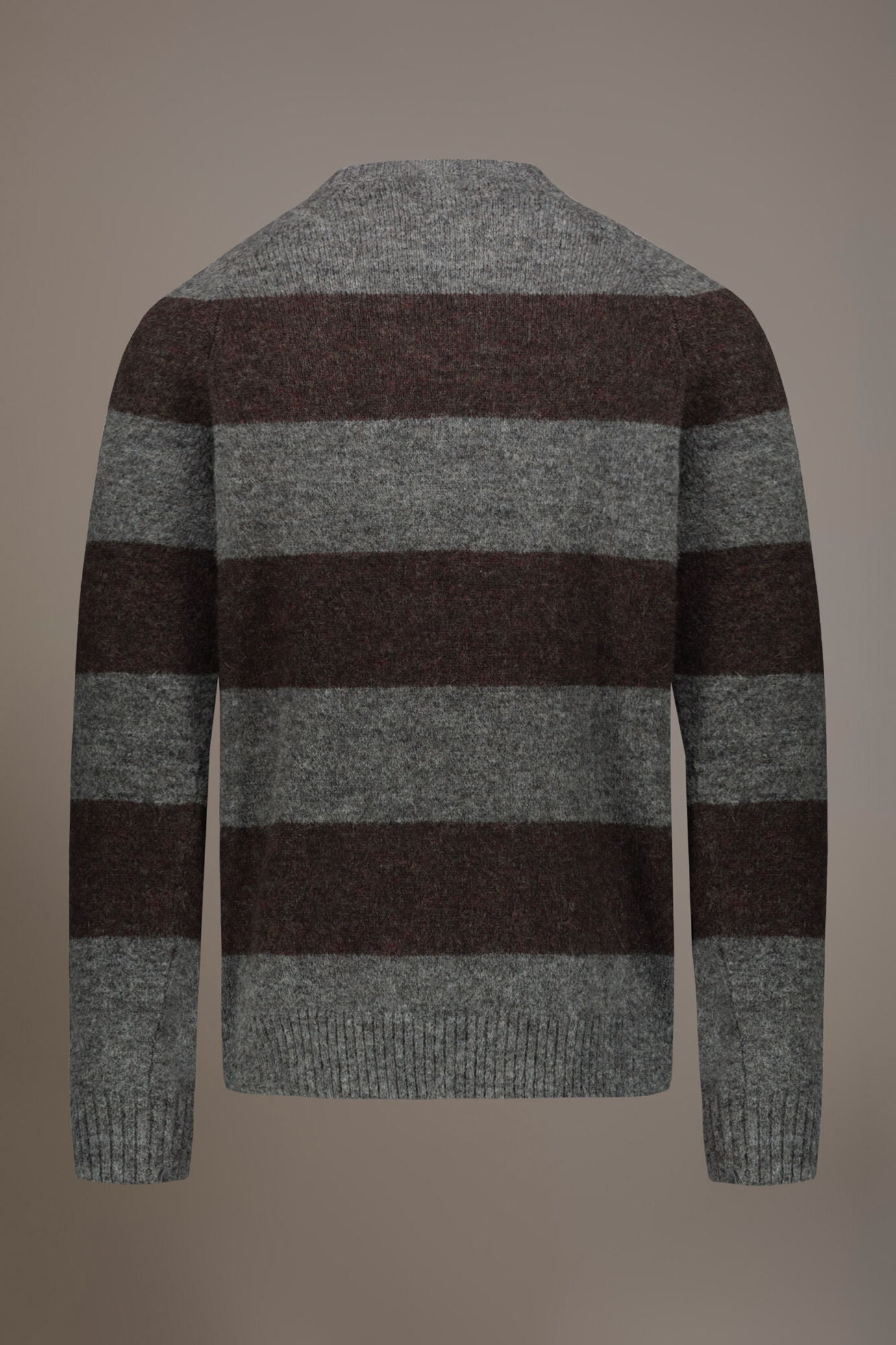 Mohair wool blend round neck sweater