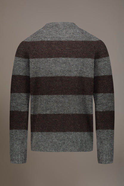 Mohair wool blend round neck sweater