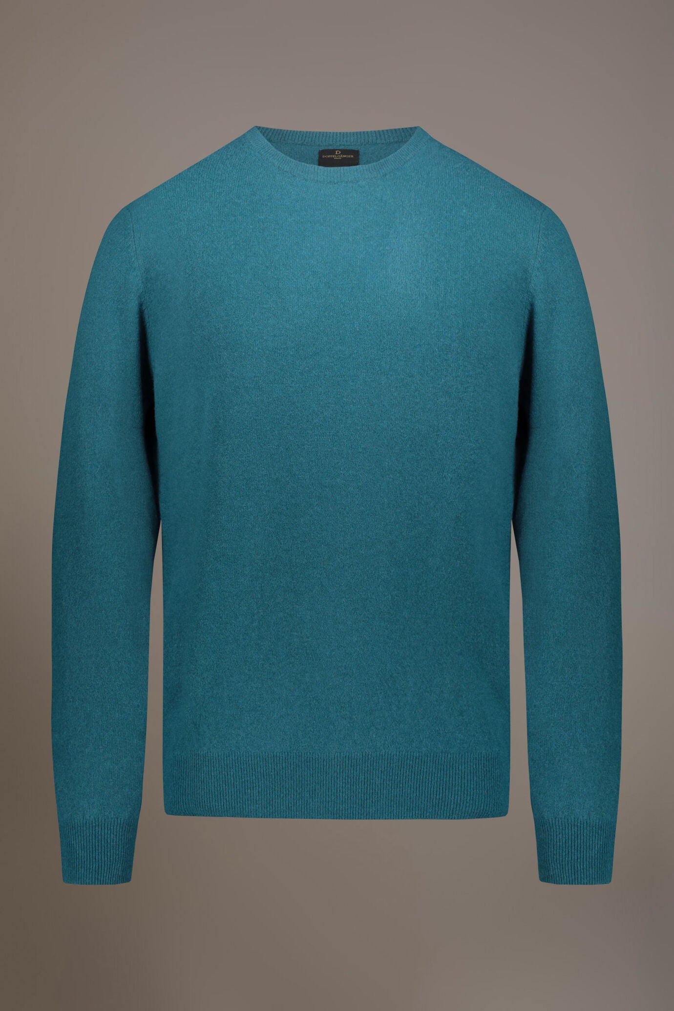 Round neck lambswool blend sweater