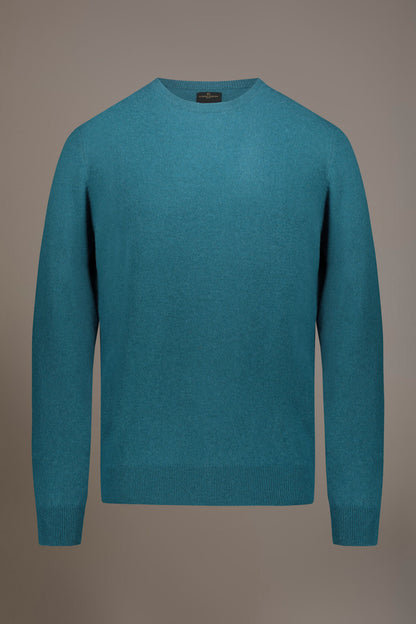 Round neck lambswool blend sweater