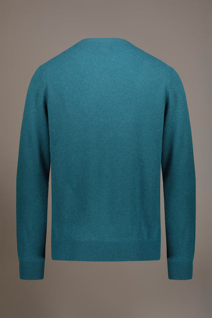Round neck lambswool blend sweater