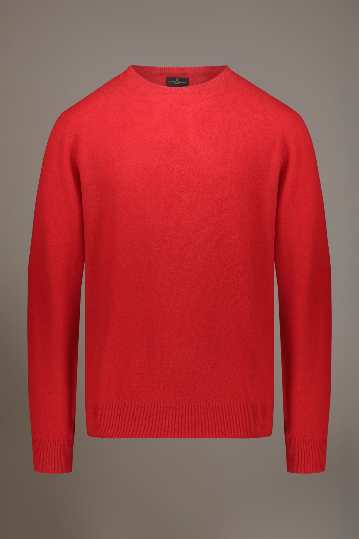 Round neck lambswool blend sweater