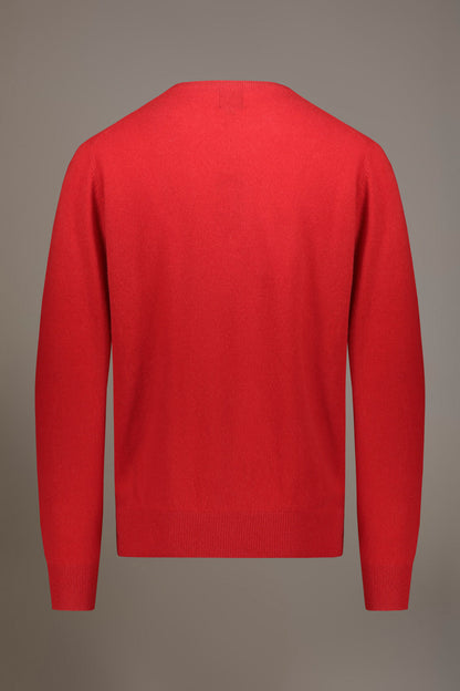 Round neck lambswool blend sweater