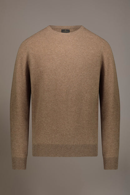 Round neck lambswool blend sweater