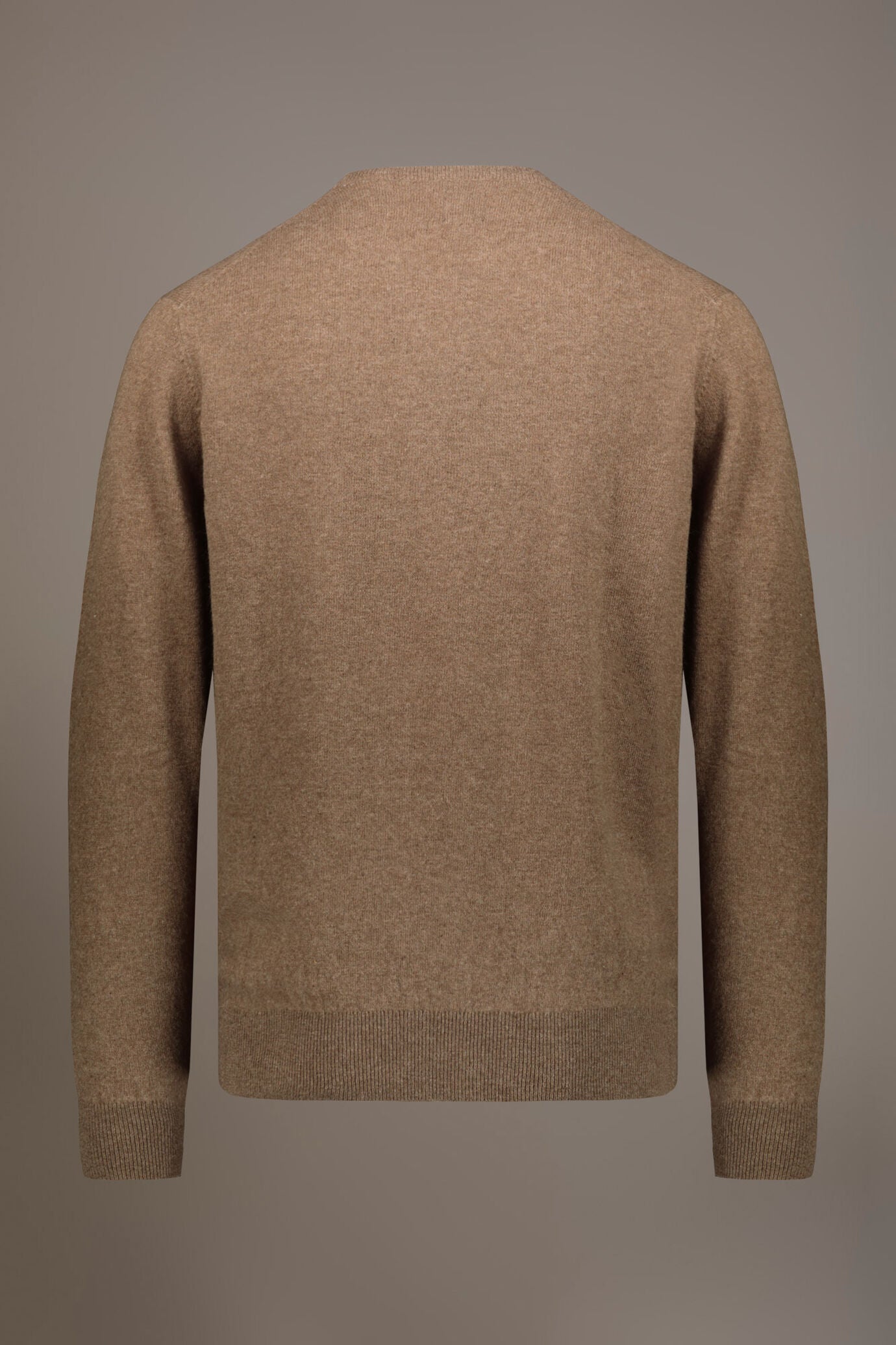 Round neck lambswool blend sweater