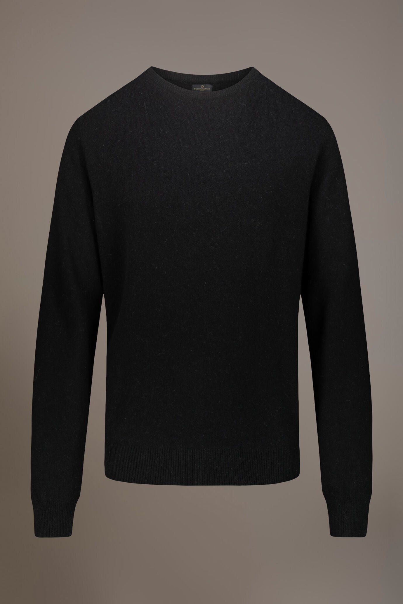 Round neck lambswool blend sweater