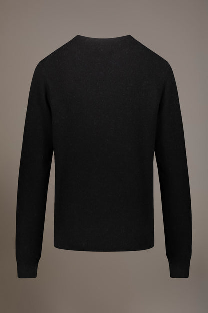 Round neck lambswool blend sweater