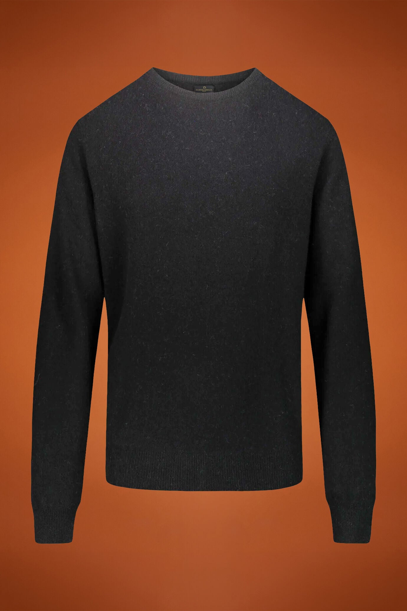 Round neck lambswool blend sweater