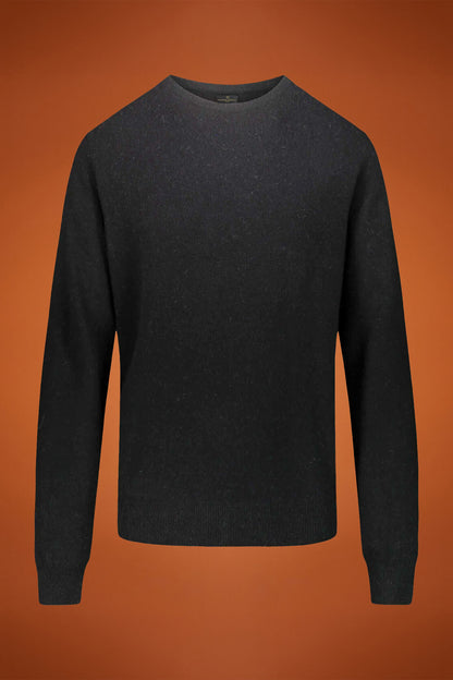 Round neck lambswool blend sweater