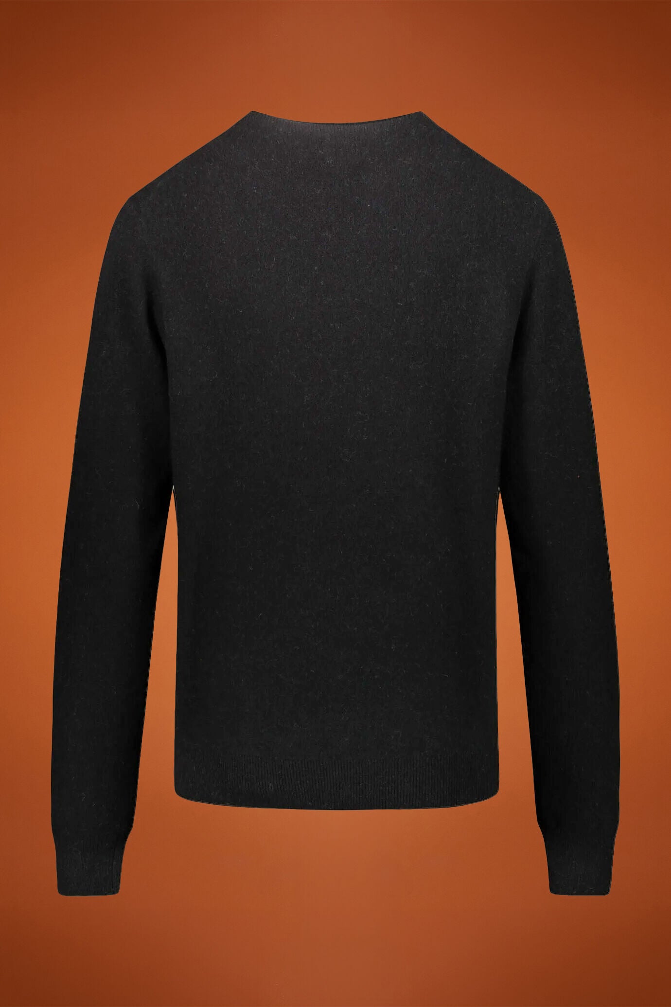 Round neck lambswool blend sweater