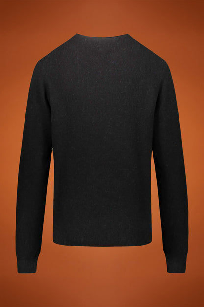 Round neck lambswool blend sweater
