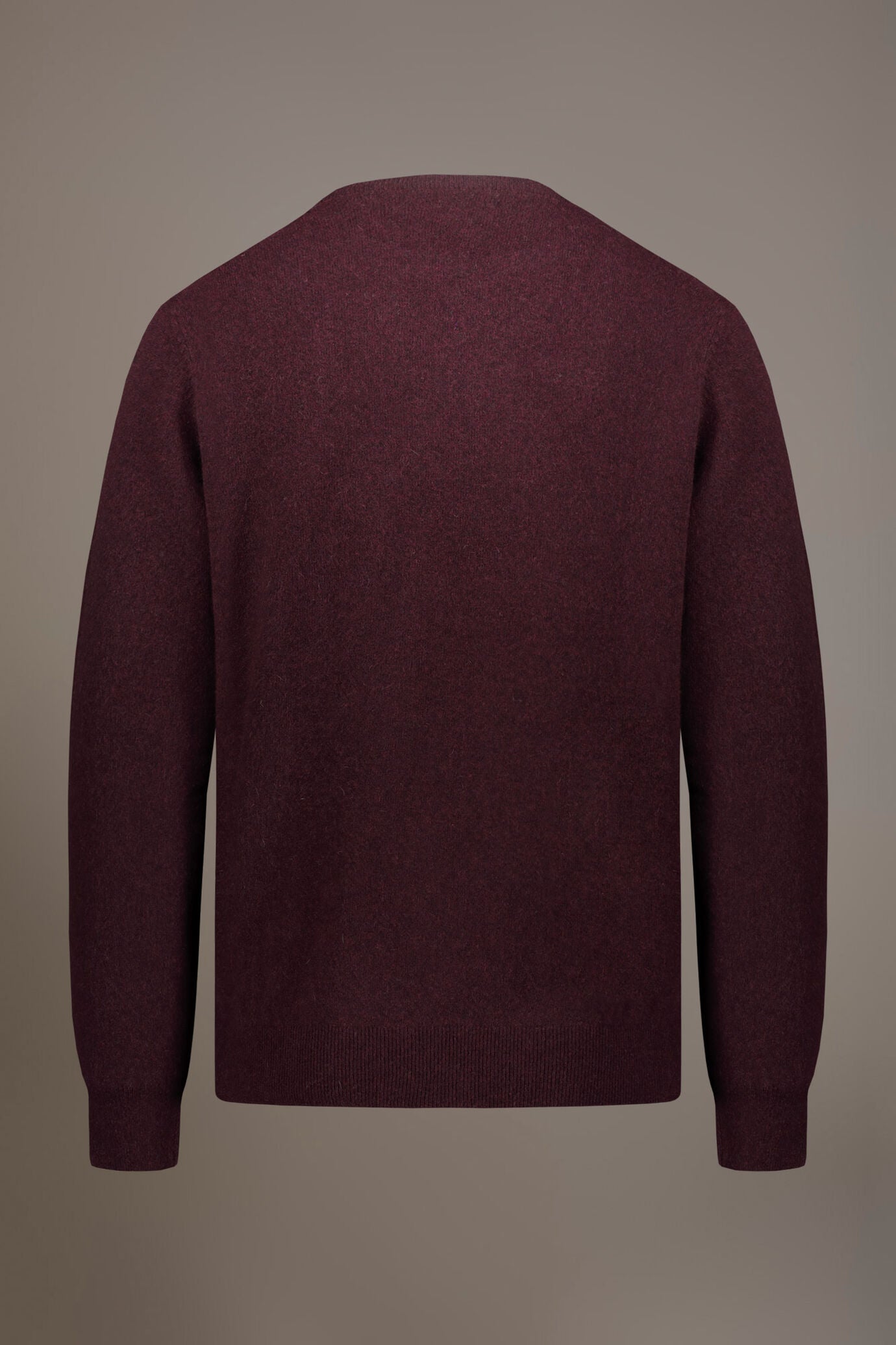 Round neck lambswool blend sweater
