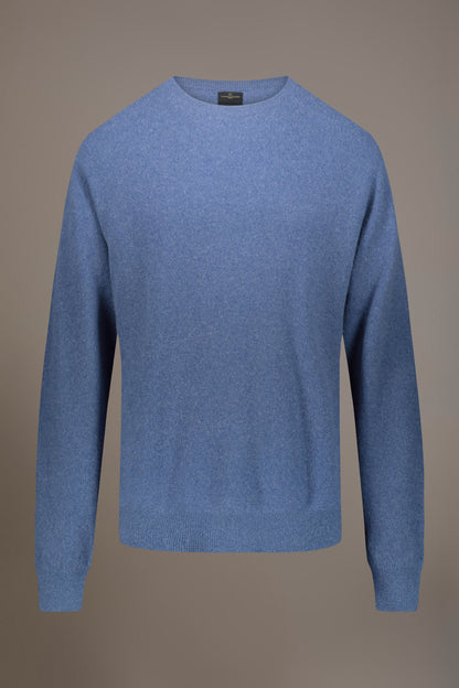 Round neck lambswool blend sweater
