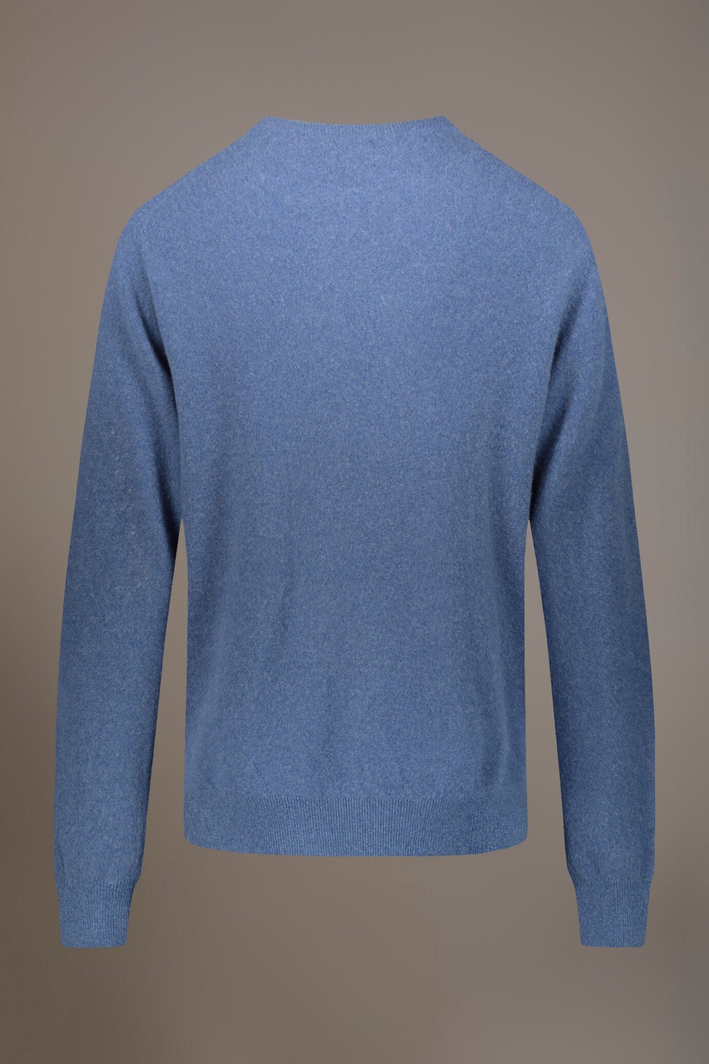 Round neck lambswool blend sweater