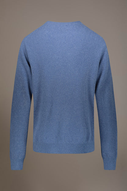 Round neck lambswool blend sweater