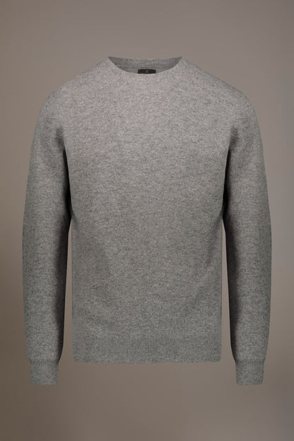 Round neck lambswool blend sweater